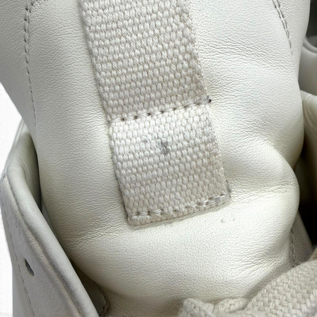 Discounted Great Rick Owens Low cut sneakers GEO GETH RUNNER white leather mens