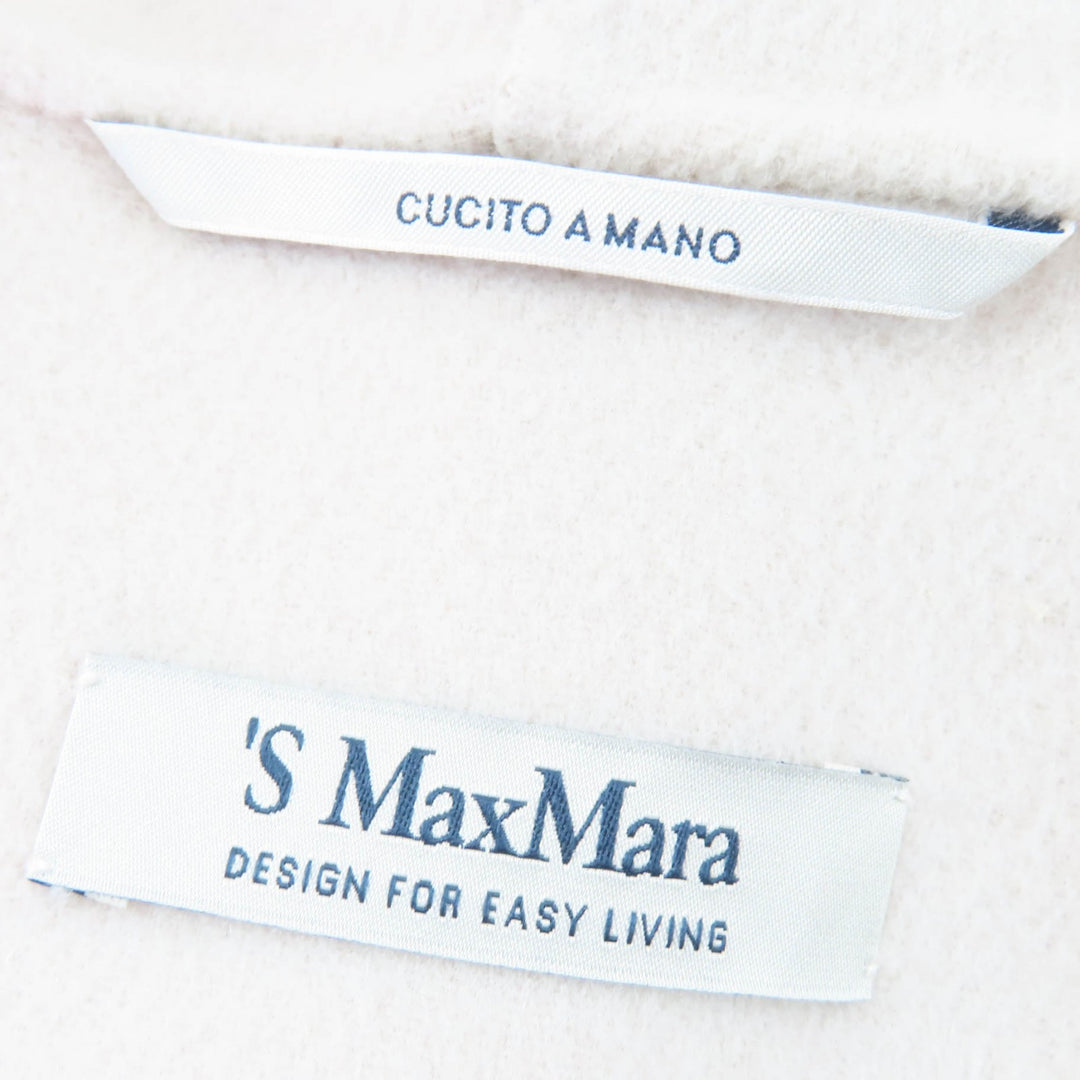 Excellent S MaxMara DESIGN FOR EASY LIVING coat With hood ZIP UP Ivory 44