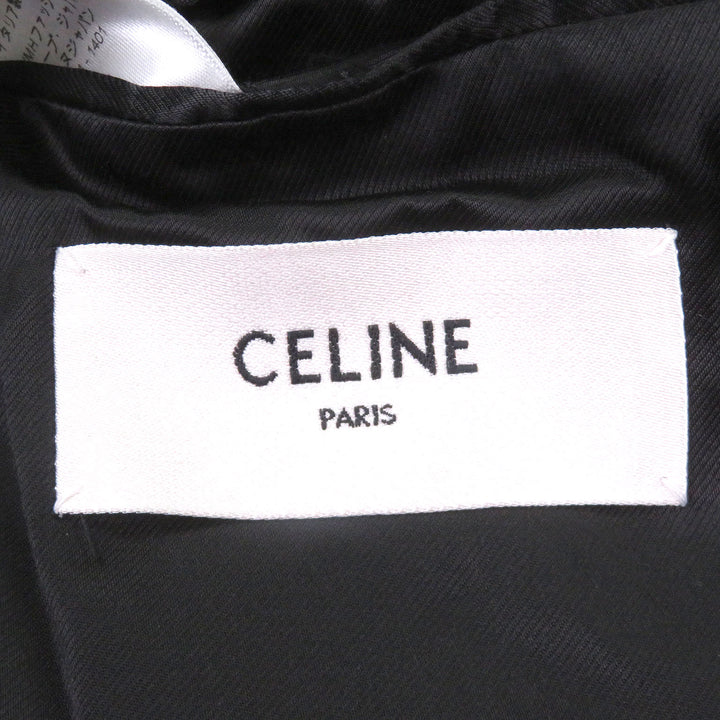 Pristine CELINE Chester coat Gold button double-breasted long coat khaki