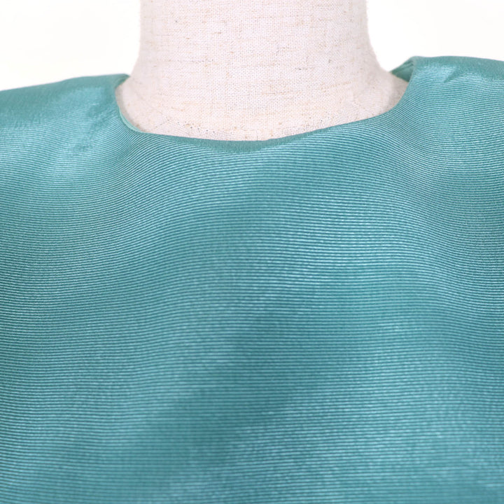 Pristine GUCCI Best Back zip, cropped length Blue cotton Women 36 683131