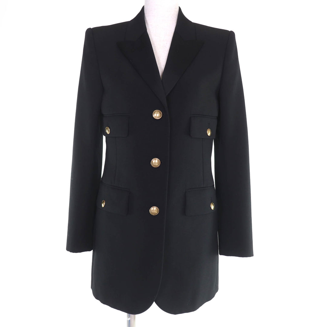Excellent SAINT LAURENT PARIS Jacket Grain de Poodle, Single Breast 38 660055