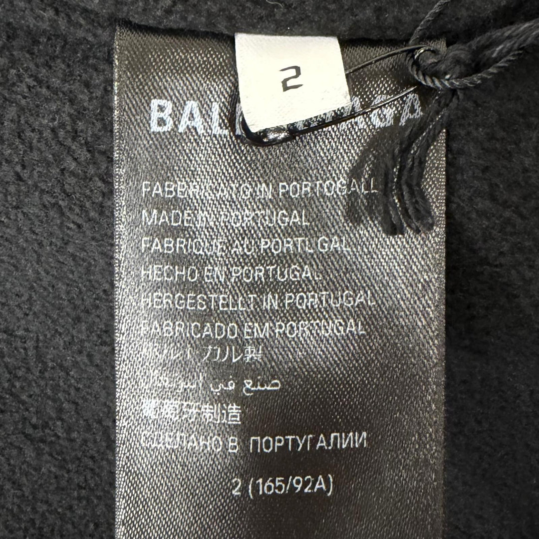 Pristine BALENCIAGA hoodie OUTERWEAR ZIP UP HOODIE Back embroidered