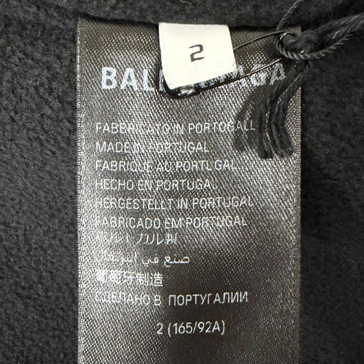 Pristine BALENCIAGA hoodie OUTERWEAR ZIP UP HOODIE Back embroidered