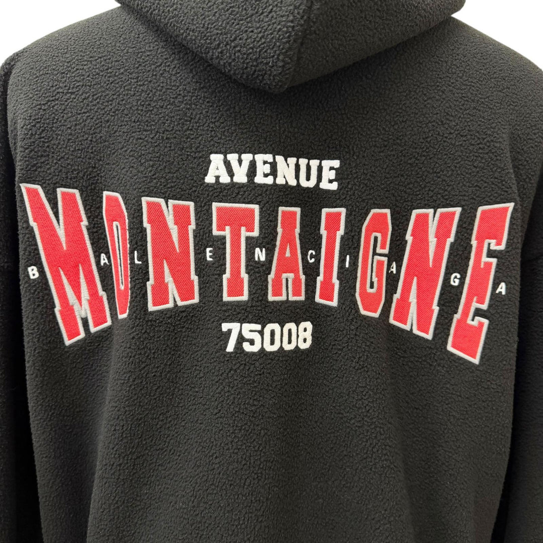 Pristine BALENCIAGA hoodie OUTERWEAR ZIP UP HOODIE Back embroidered