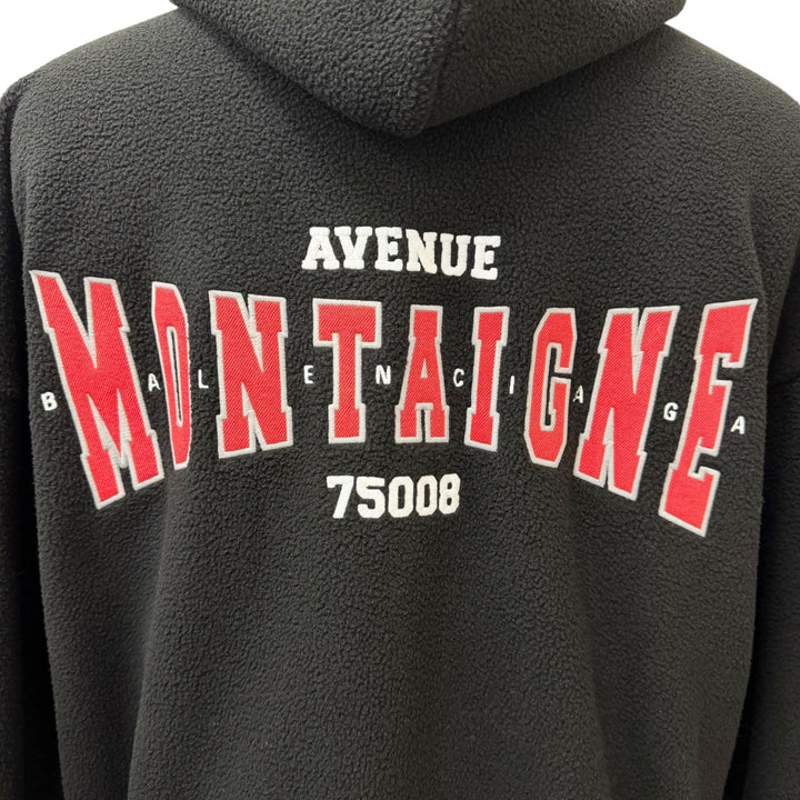 Pristine BALENCIAGA hoodie OUTERWEAR ZIP UP HOODIE Back embroidered