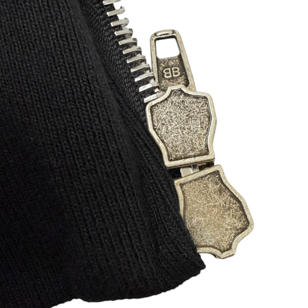 Pristine BALENCIAGA hoodie OUTERWEAR ZIP UP HOODIE Back embroidered