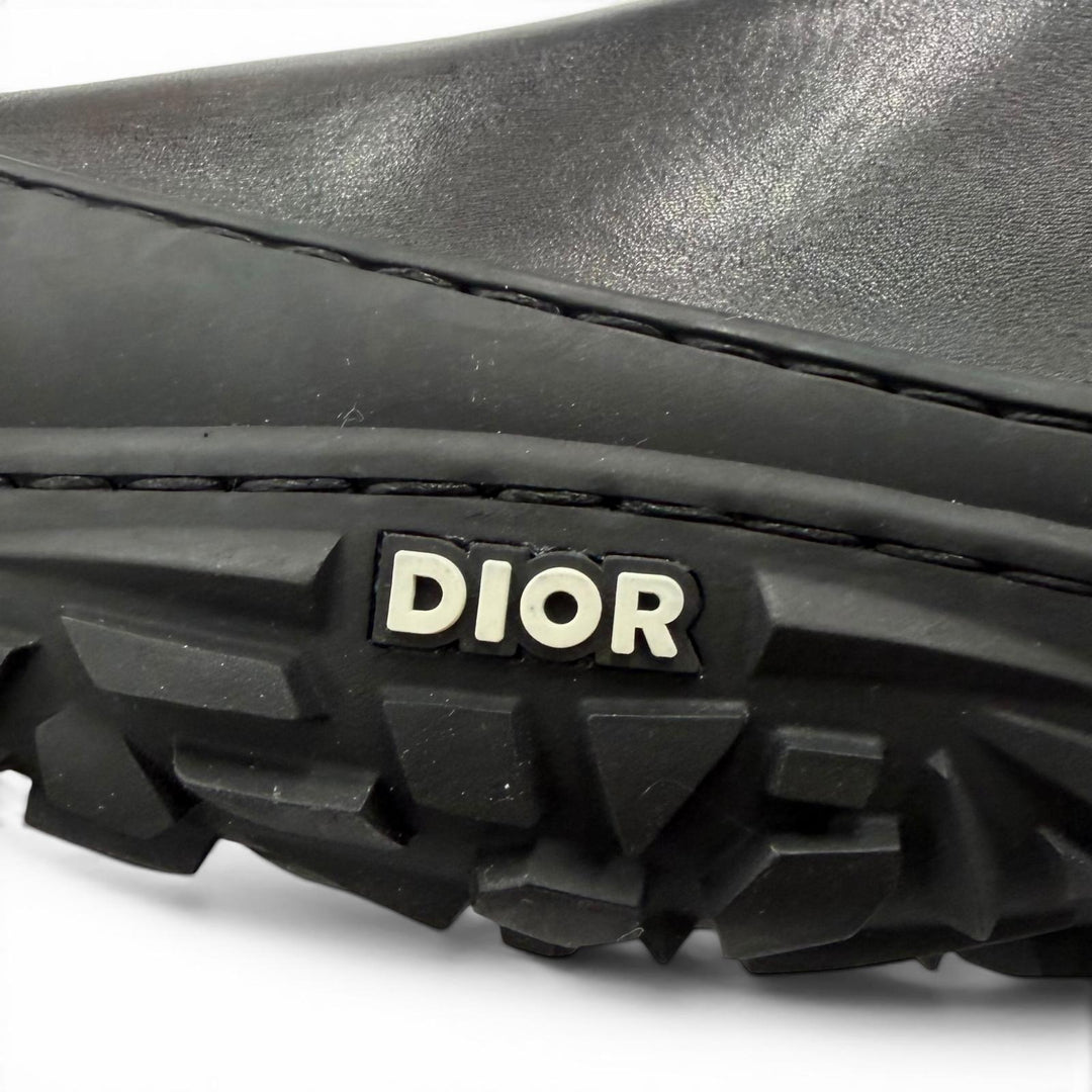 Excellent DIOR Ankle boots B28 Chelsea boots black leather mens 41