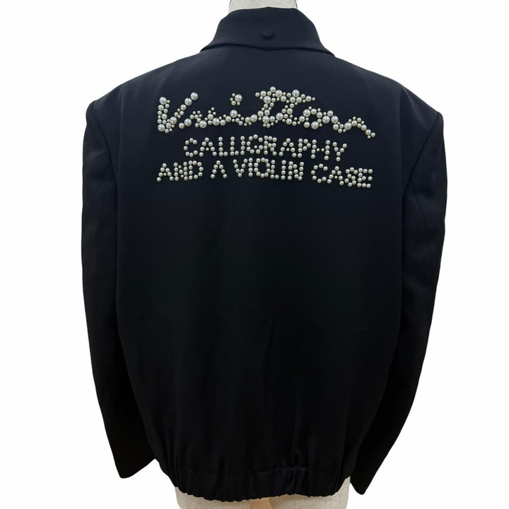 Excellent LOUIS VUITTON Blouson Embellished wool with beaded back design