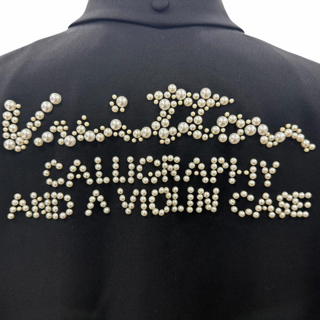Excellent LOUIS VUITTON Blouson Embellished wool with beaded back design