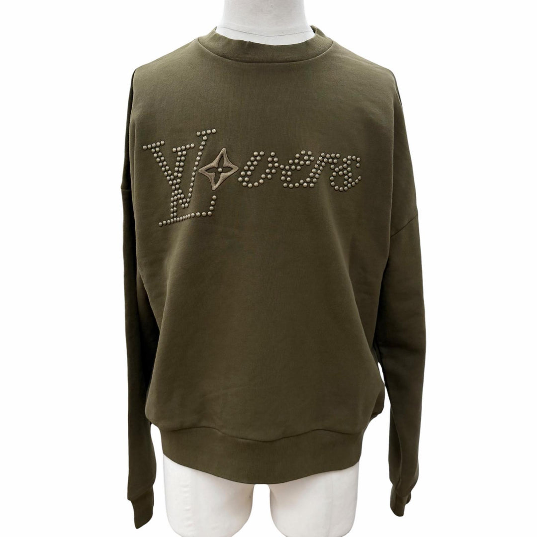 Great LOUIS VUITTON sweat khaki cotton mens S