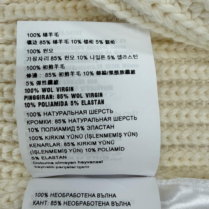 Excellent Miu Miu cardigan Ivory wool Women 36 MMF665