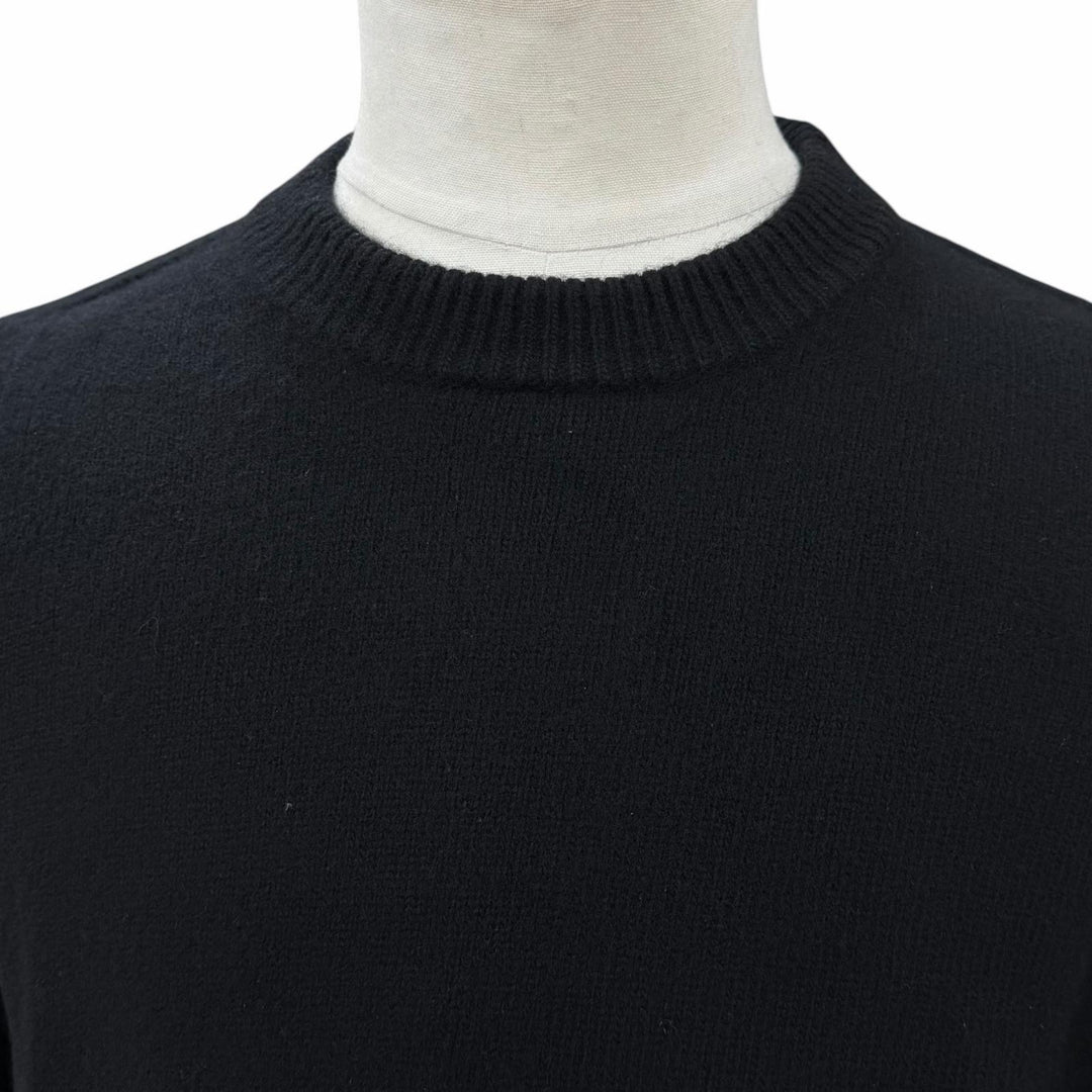 Excellent STONE ISLAND sweater black wool mens S 7915508A3