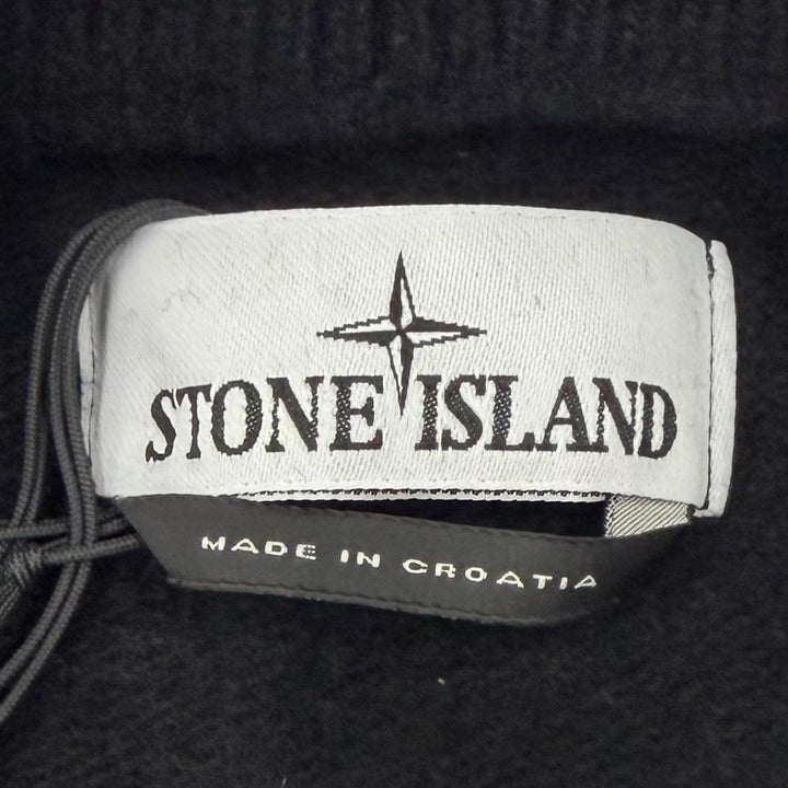 Excellent STONE ISLAND sweater black wool mens S 7915508A3
