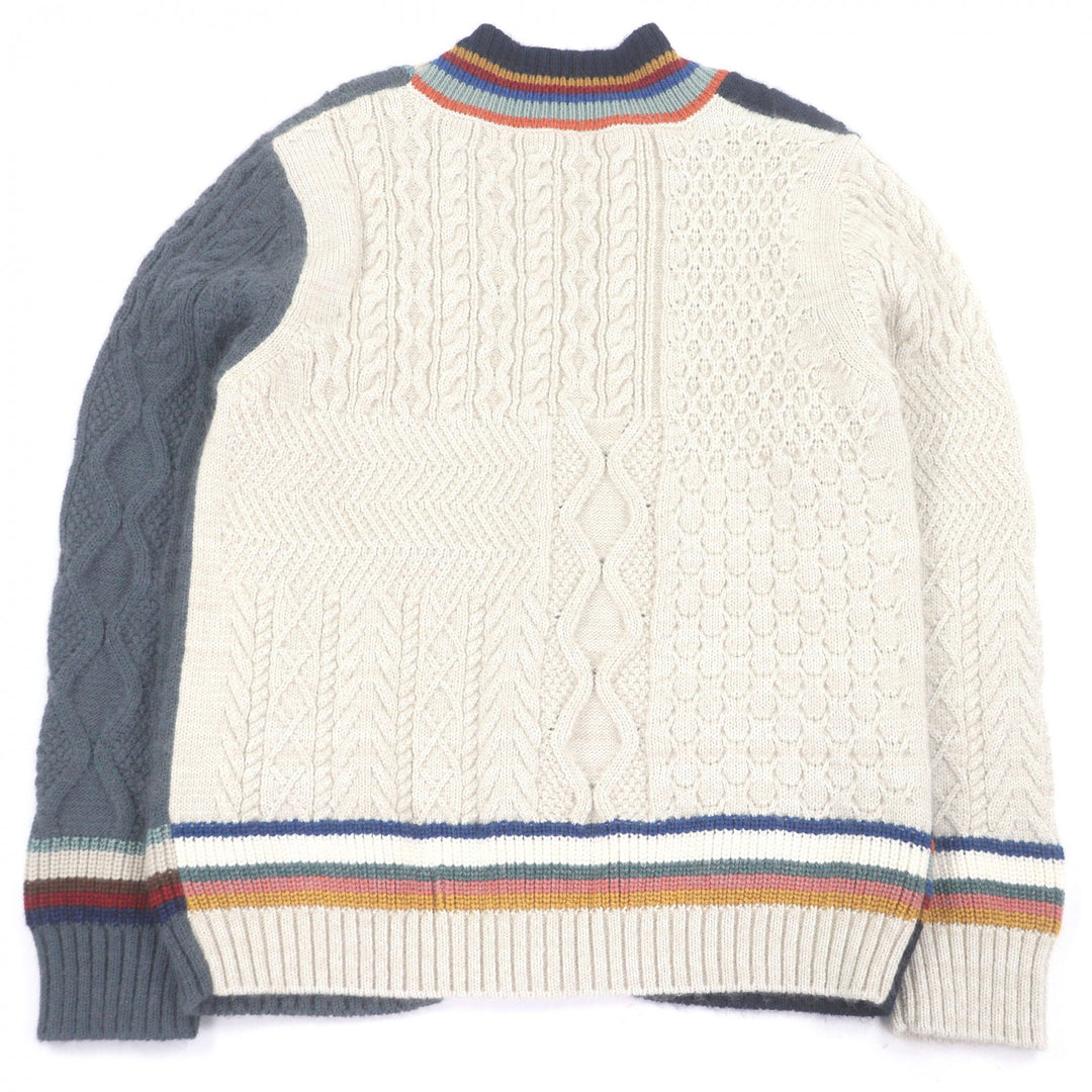 Great Missoni cardigan Cable knitting multicolor cotton mens 44