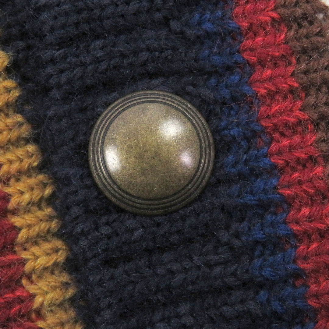 Great Missoni cardigan Cable knitting multicolor cotton mens 44