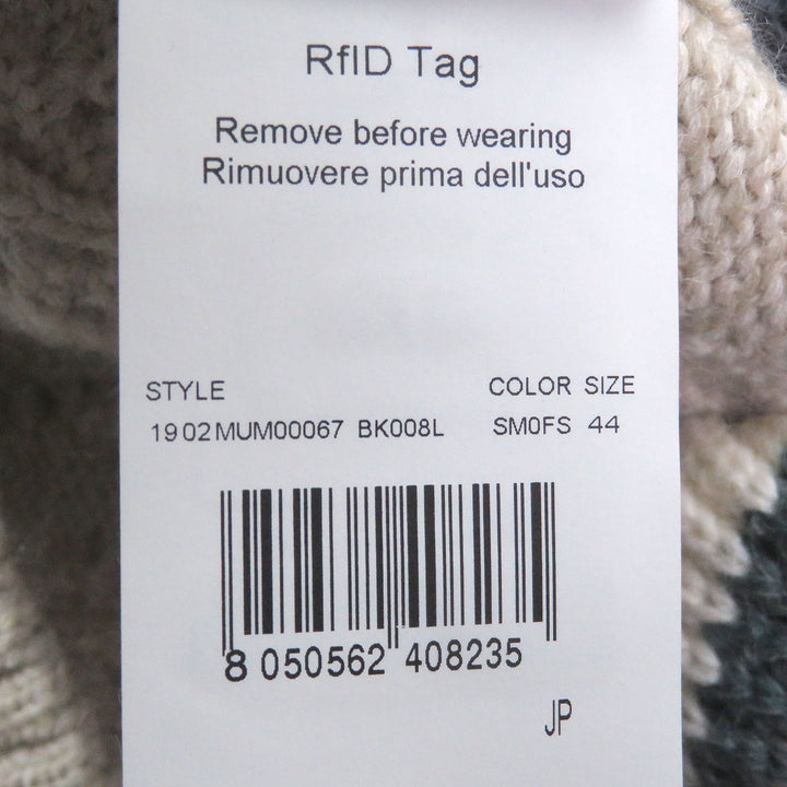 Great Missoni cardigan Cable knitting multicolor cotton mens 44