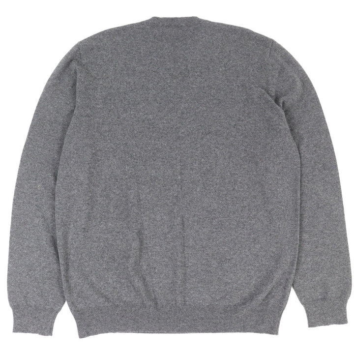 Great HERMES knit Chess and Shadow Horse Knit Sweater gray cashmere
