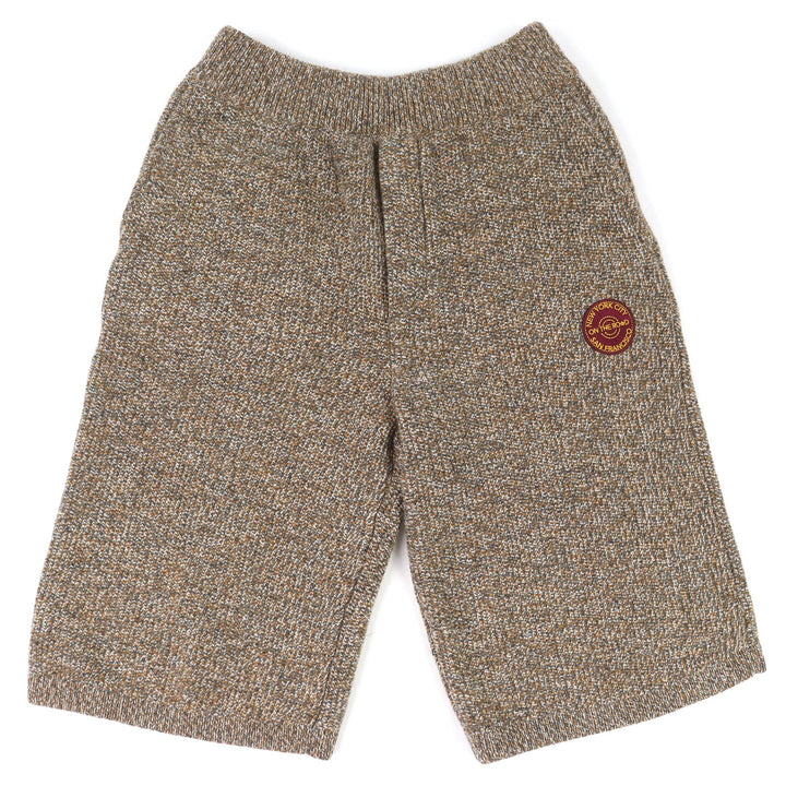 Excellent DIOR Shorts Designer patch knit Brown cashmere mens S 293M131AT363