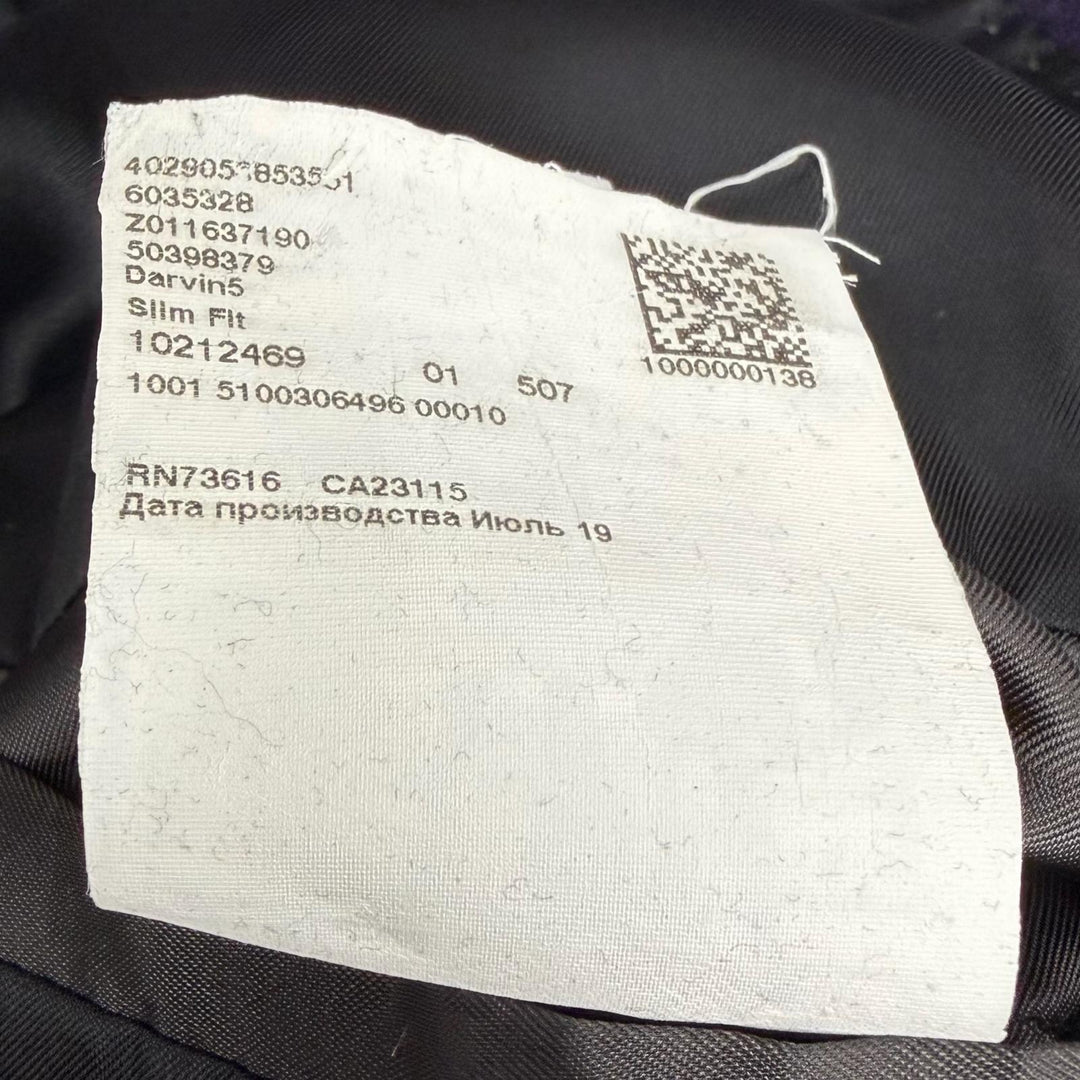 Great HUGO BOSS Chester coat Double breasted purple