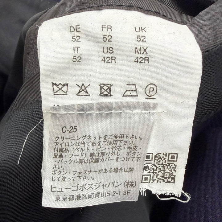 Great HUGO BOSS Chester coat Double breasted purple