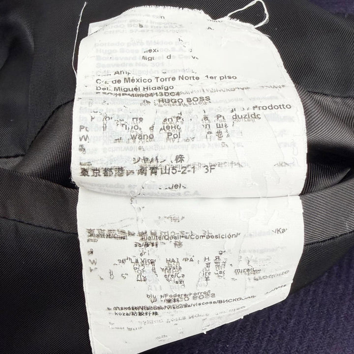 Great HUGO BOSS Chester coat Double breasted purple