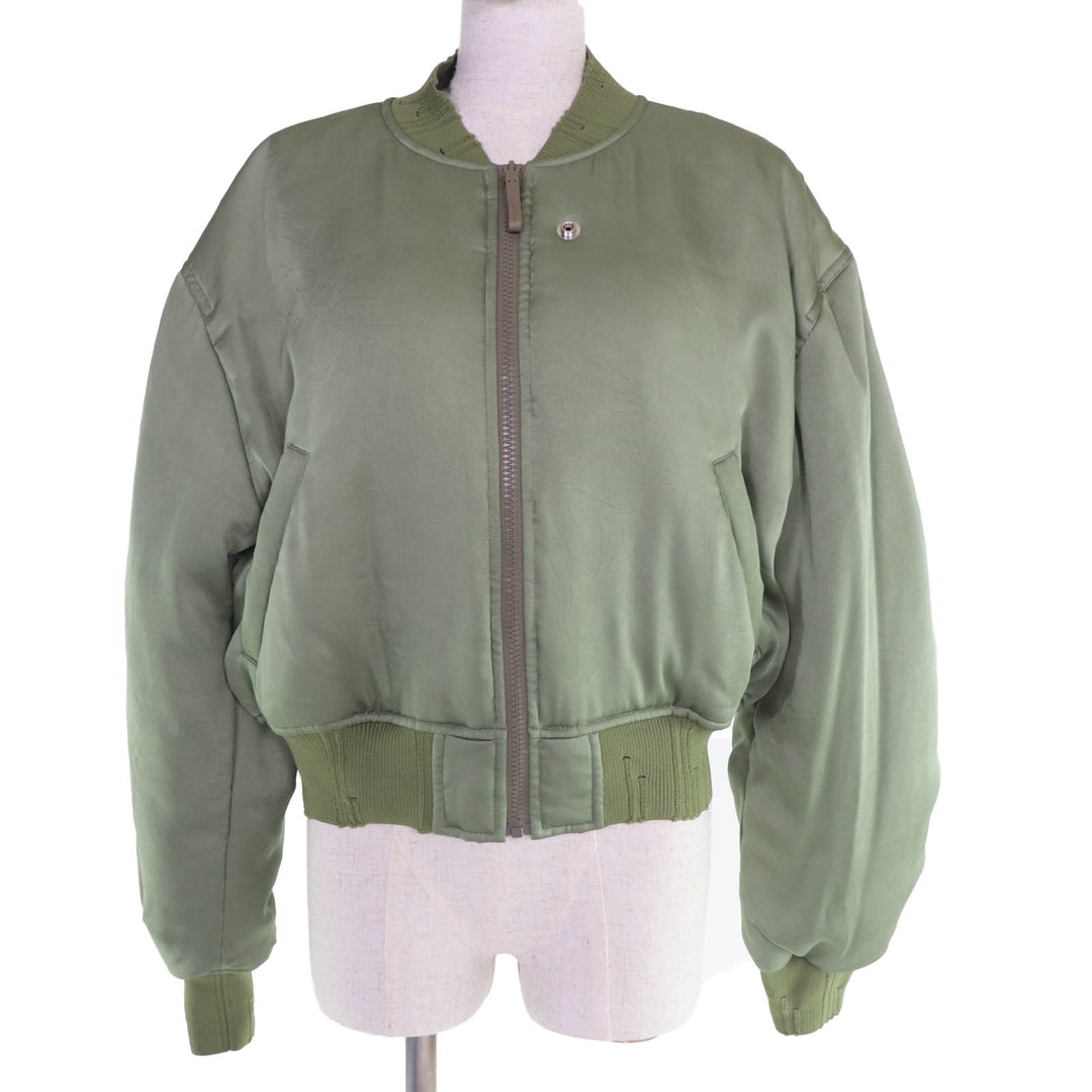 Excellent ACNE STUDIOS Jacket LOGO PATCH BOMBER JACKET khaki 38 FN-WN-OUTW000846