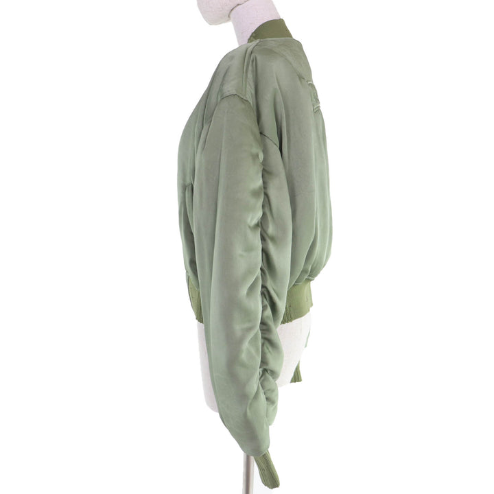 Excellent ACNE STUDIOS Jacket LOGO PATCH BOMBER JACKET khaki 38 FN-WN-OUTW000846