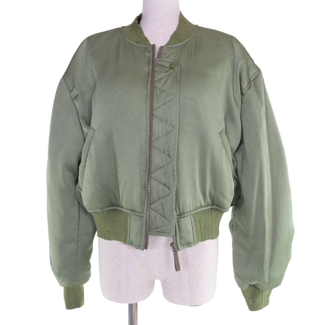 Excellent ACNE STUDIOS Jacket LOGO PATCH BOMBER JACKET khaki 38 FN-WN-OUTW000846