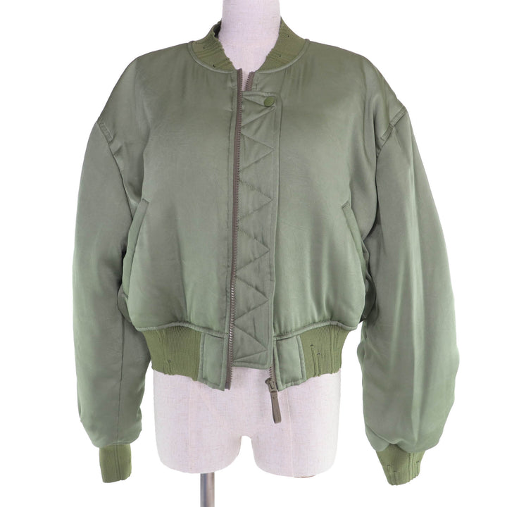Excellent ACNE STUDIOS Jacket LOGO PATCH BOMBER JACKET khaki 38 FN-WN-OUTW000846