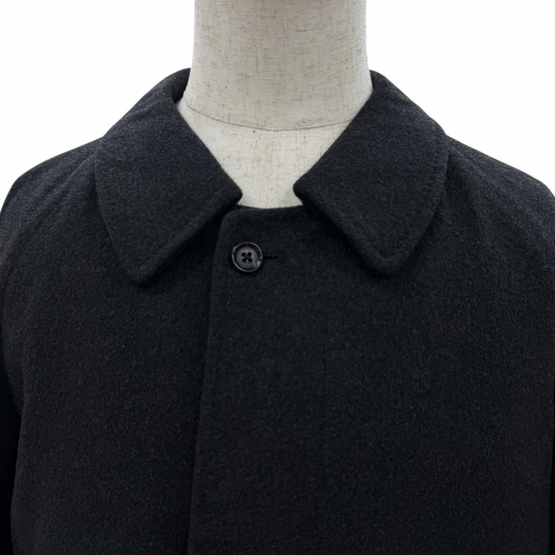 Excellent Aquascutum coat fly front Charcoal gray cashmere mens M