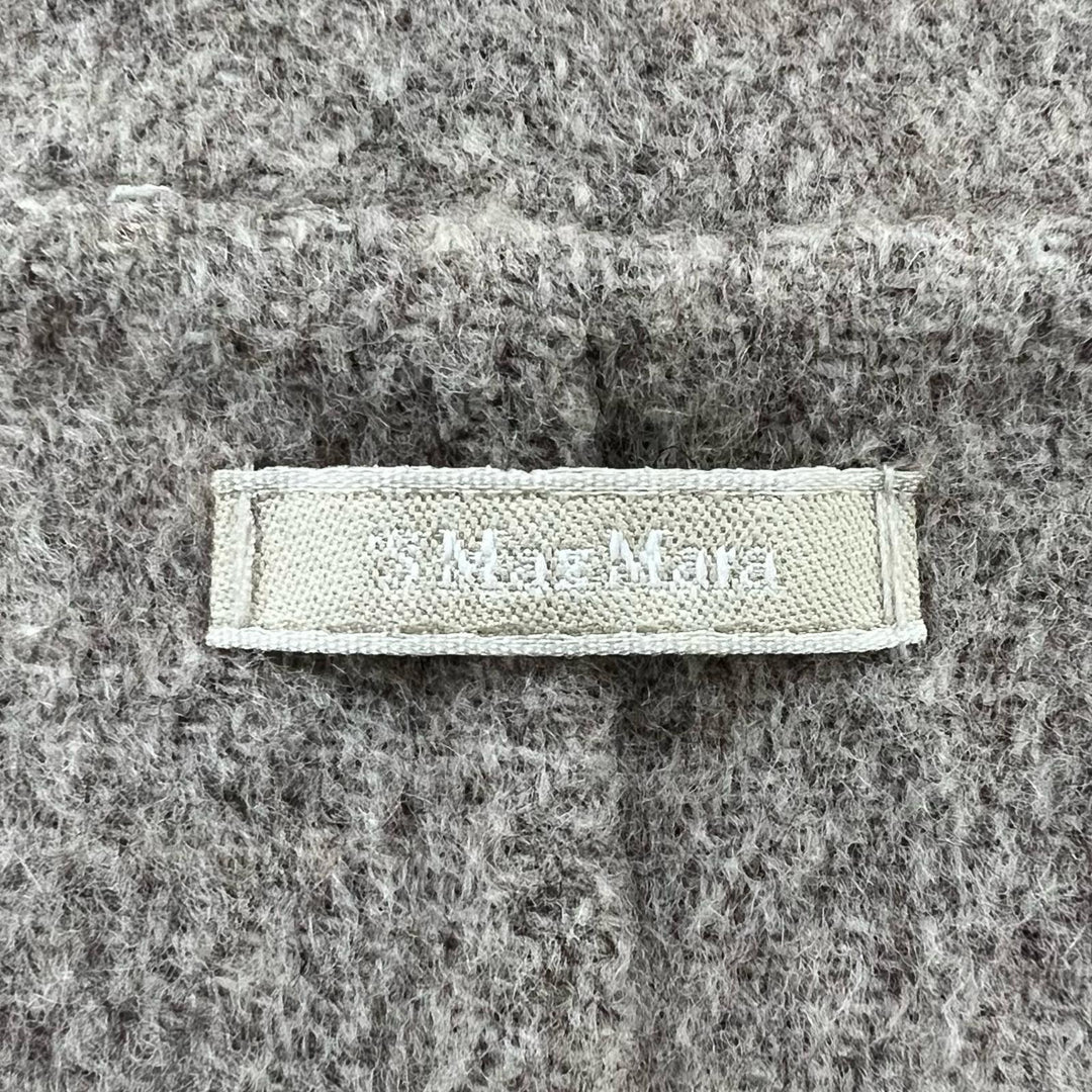 Excellent S MaxMara DESIGN FOR EASY LIVING coat Belted Wrap beige wool Women 36