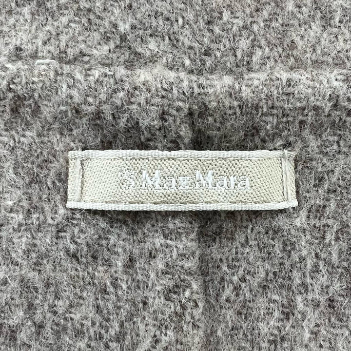 Excellent S MaxMara DESIGN FOR EASY LIVING coat Belted Wrap beige wool Women 36