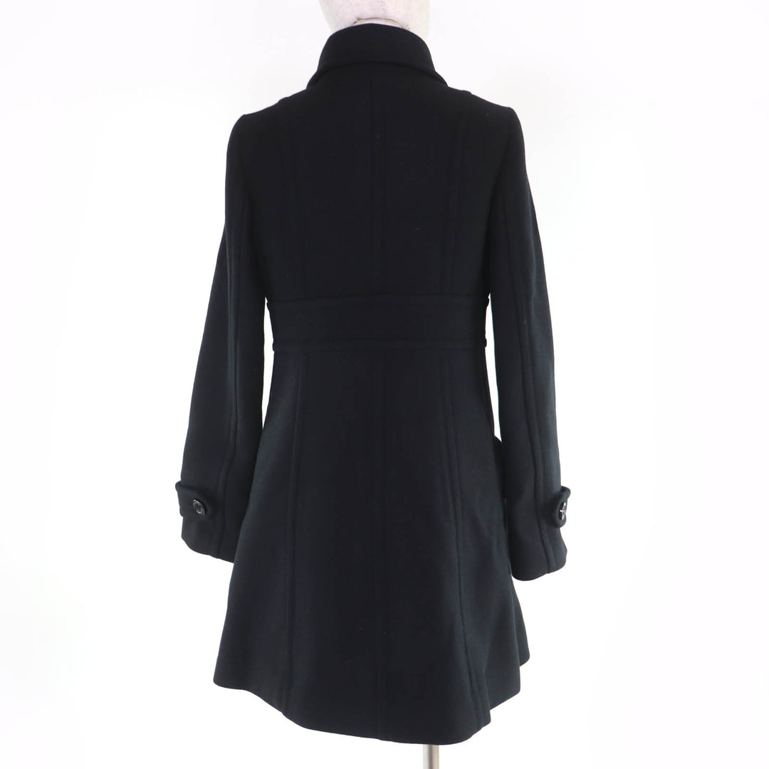 Excellent BURBERRY BLUE LABEL coat Check Pattern Lining Logo Button 40