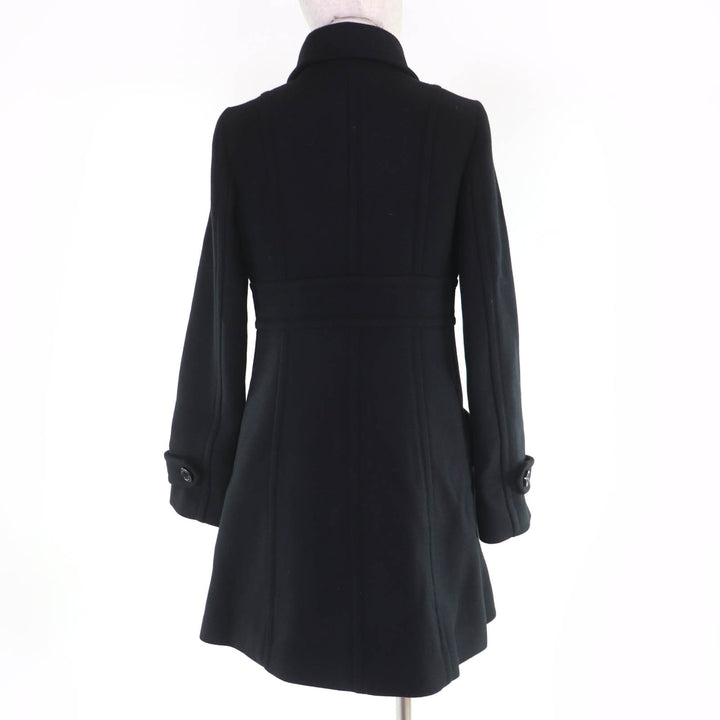 Excellent BURBERRY BLUE LABEL coat Check Pattern Lining Logo Button 40