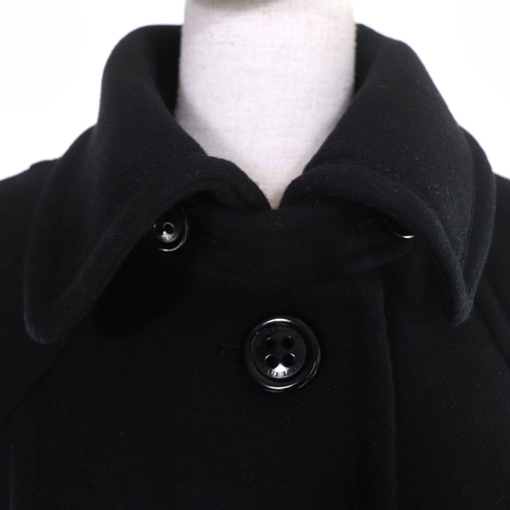 Excellent BURBERRY BLUE LABEL coat Check Pattern Lining Logo Button 40