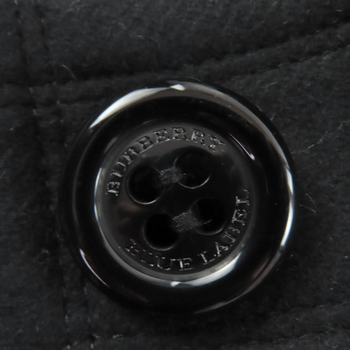 Excellent BURBERRY BLUE LABEL coat Check Pattern Lining Logo Button 40