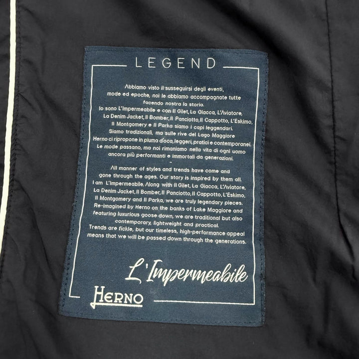 Great Herno down coat LEGEND black Nylon mens 50 PI008ULE