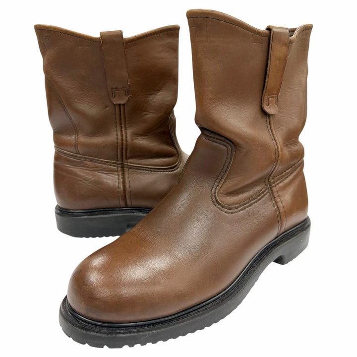 Very Good RED WING boots Brown leather mens 8.5 2276