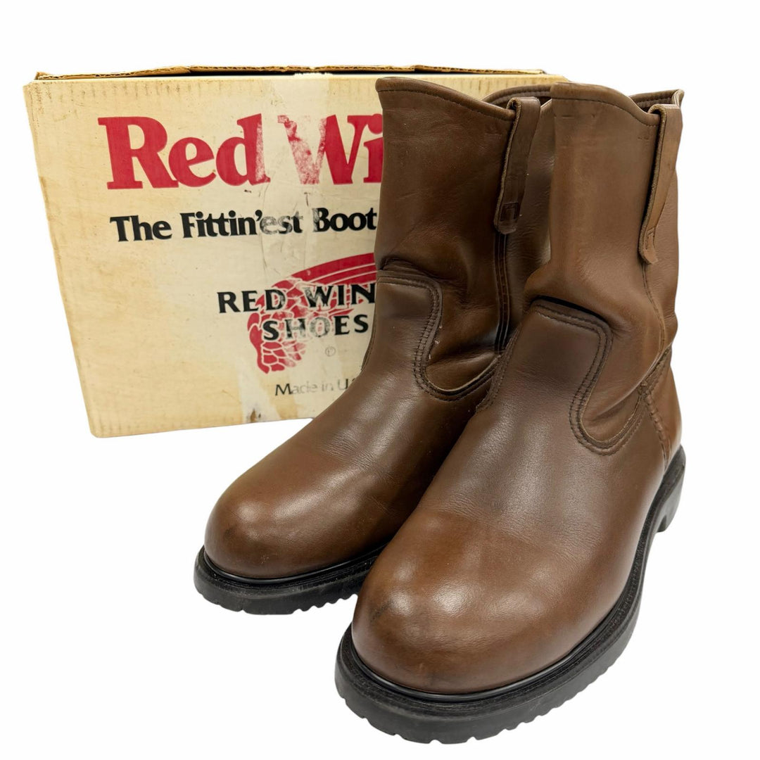 Very Good RED WING boots Brown leather mens 8.5 2276