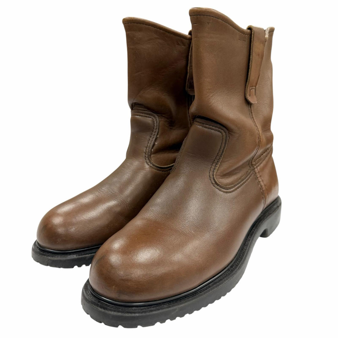 Very Good RED WING boots Brown leather mens 8.5 2276