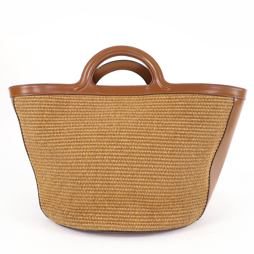 Excellent MARNI Handbag Tropicália Summer Basket bag Brown Women BMMP0069Q0