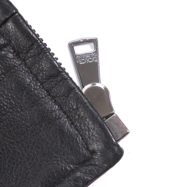 Excellent DOLCE&GABBANA leather jacket Black tag black lambskin
