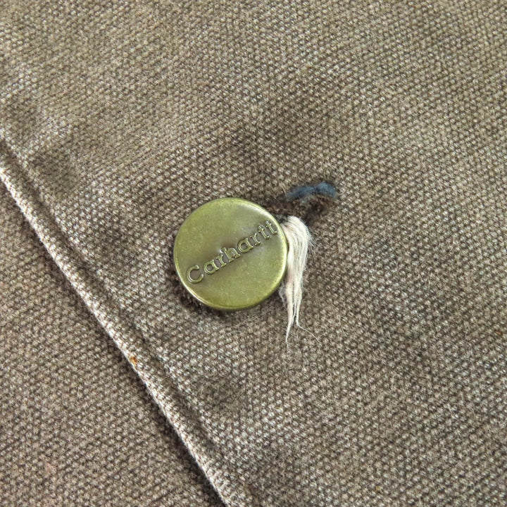 Discounted Very Good carhartt Jacket michigan chore coat 90s Destroy Brown cotton mens XL