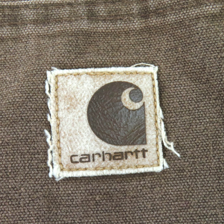Discounted Very Good carhartt Jacket michigan chore coat 90s Destroy Brown cotton mens XL