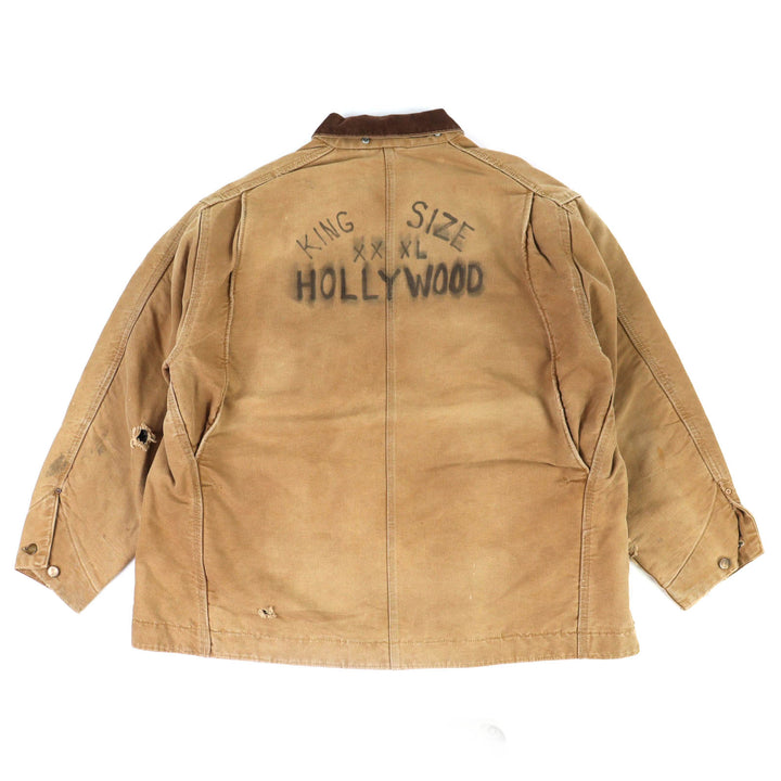 Discounted Very Good carhartt Jacket michigan chore coat 80s Destroy beige cotton mens 52