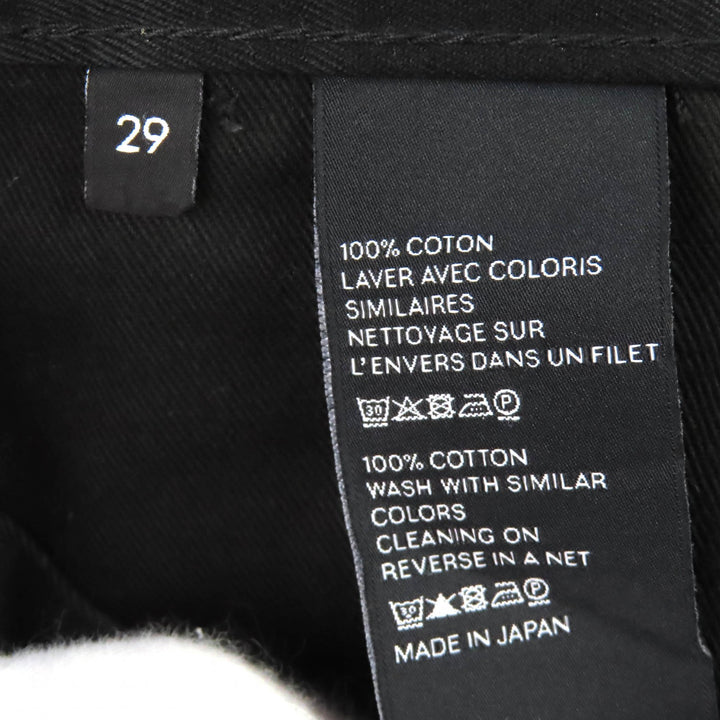 Discounted Great CELINE Pants Logo Button Long black cotton mens 29