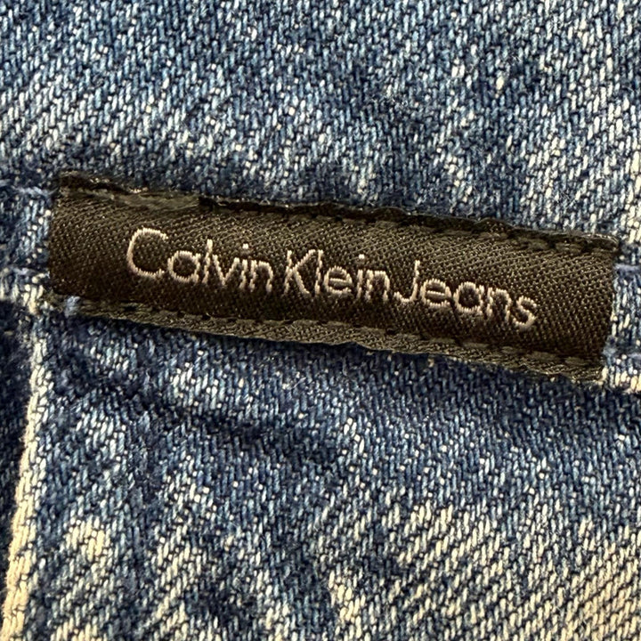 Discounted Great Calvin klein Jeans Denim Jacket blue cotton mens L
