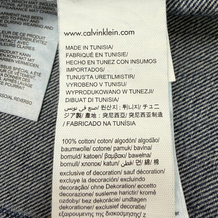 Discounted Great Calvin klein Jeans Denim Jacket blue cotton mens L