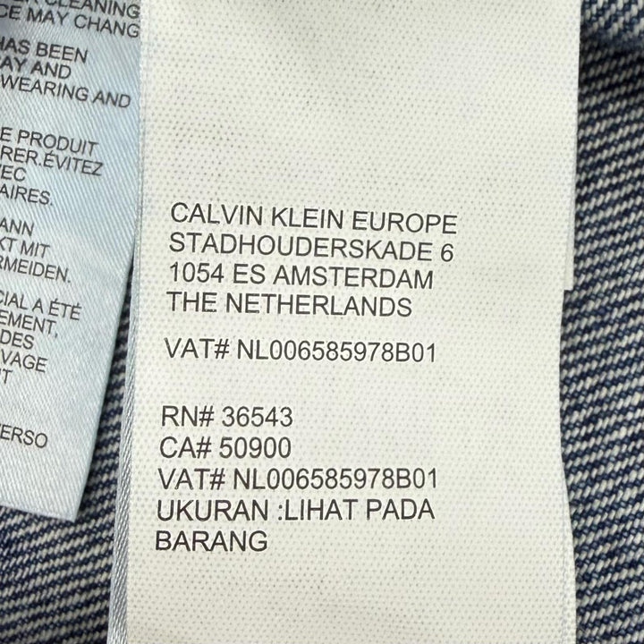 Discounted Great Calvin klein Jeans Denim Jacket blue cotton mens L