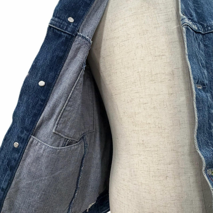 Discounted Great Calvin klein Jeans Denim Jacket blue cotton mens L